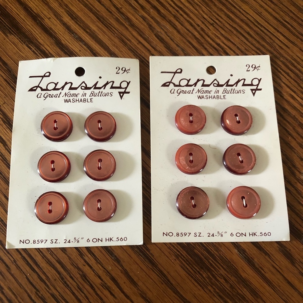 Vintage Brown Buttons